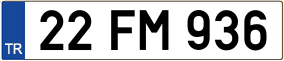 Truck License Plate
